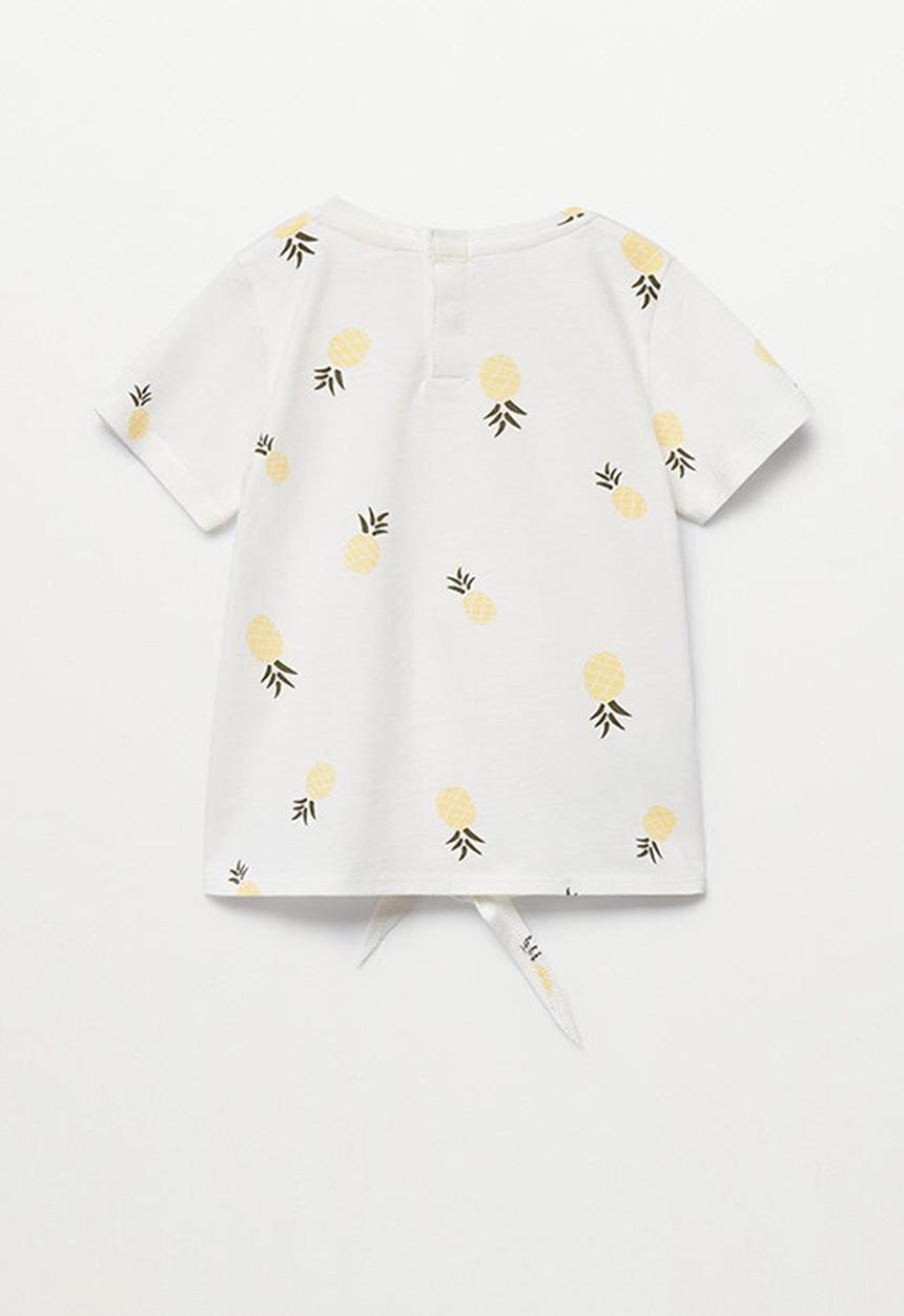 MANGO - Knot printed T-shirt hawai - white