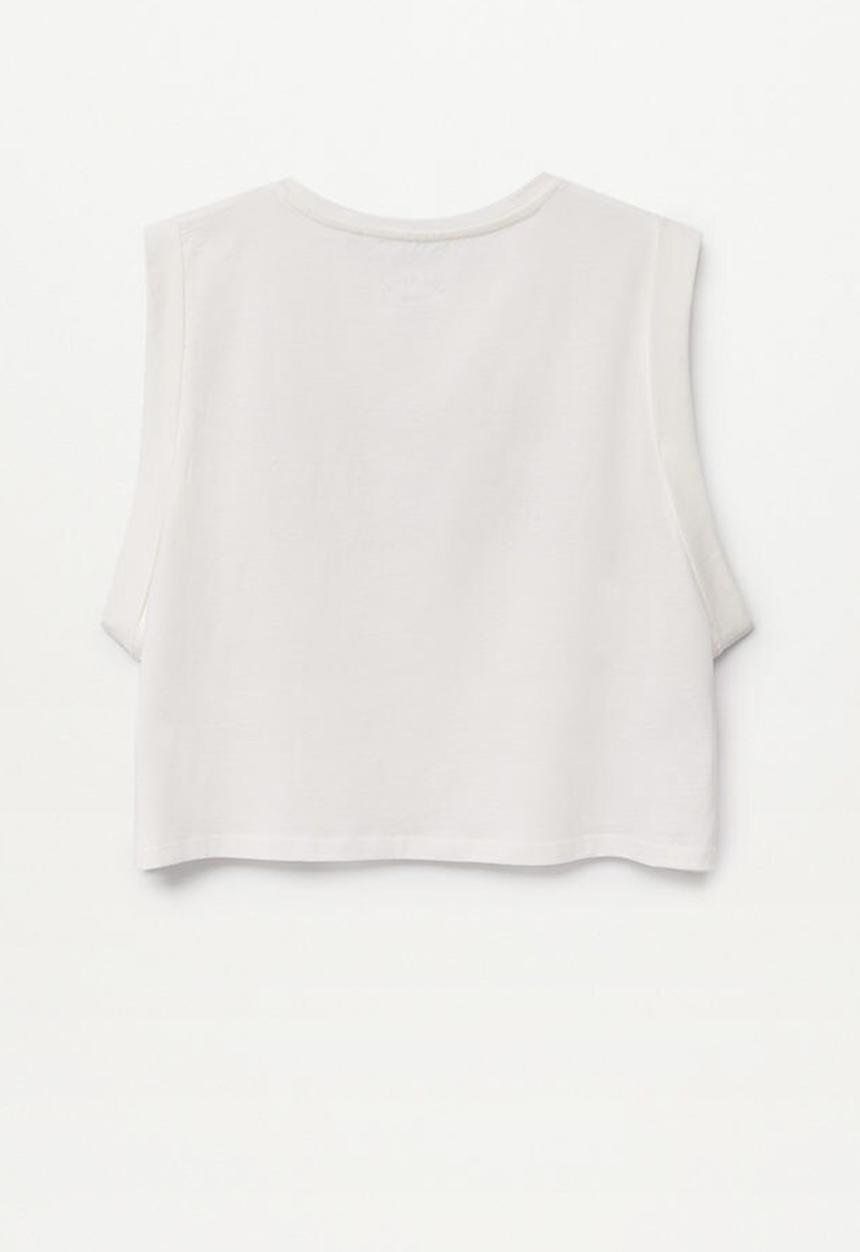 MANGO - Self short sleeve tee - white