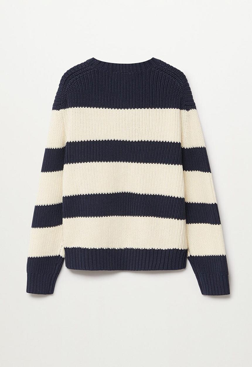 MANGO - Sweater brick - navy