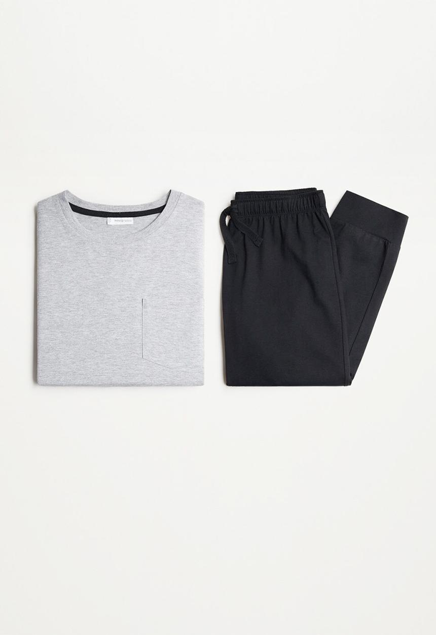 MANGO - Pyjama pack borja - medium gray
