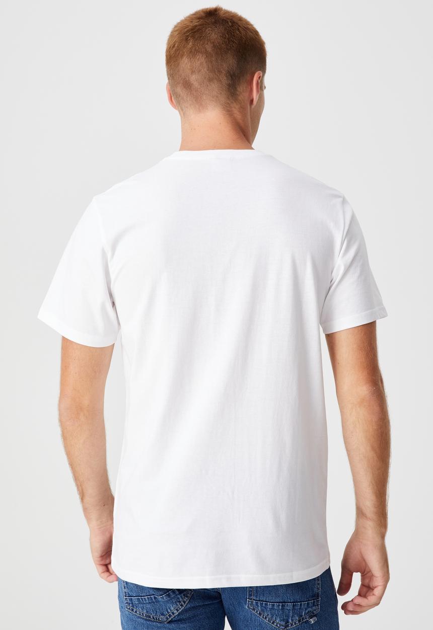 Cotton On - Tbar art t-shirt - white
