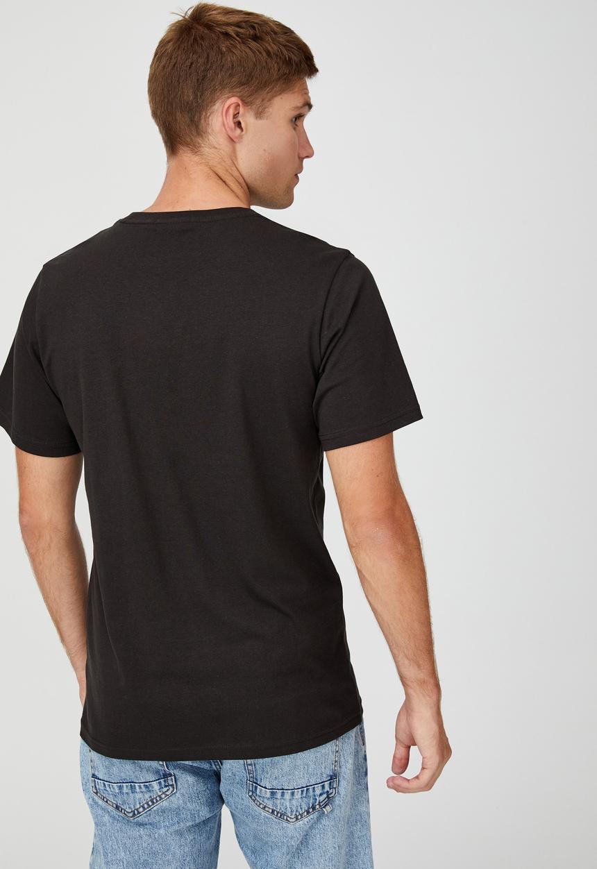 Cotton On - Tbar moto t-shirt - washed black