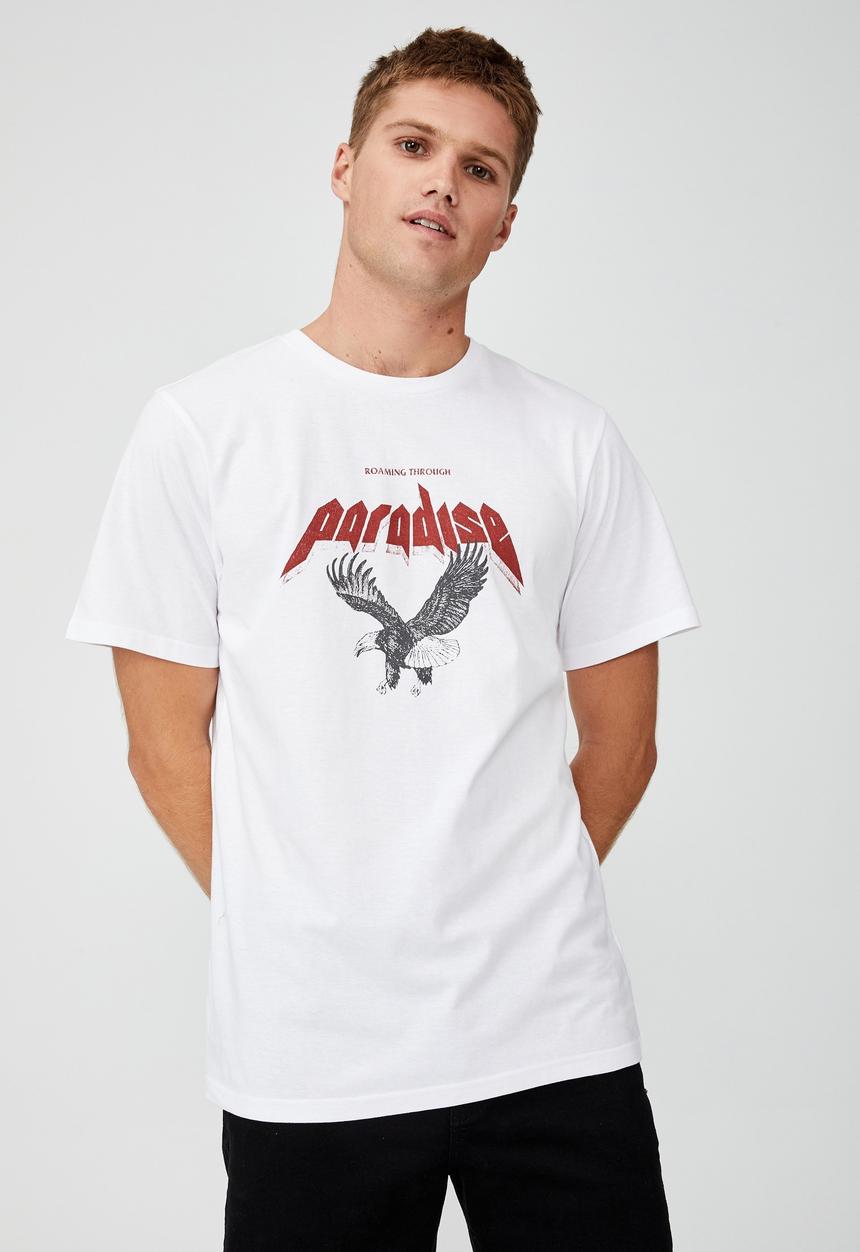 Cotton On - Tbar moto t-shirt - white