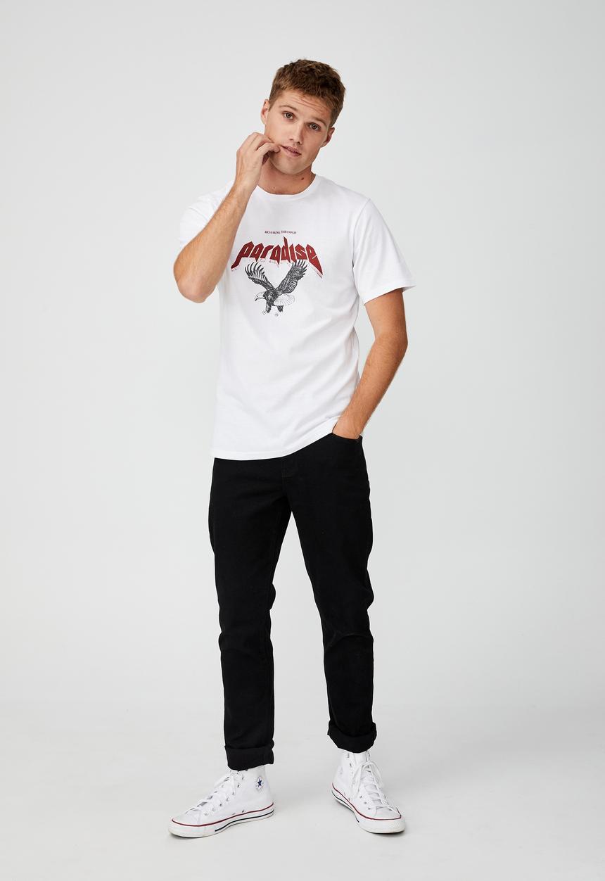 Cotton On - Tbar moto t-shirt - white