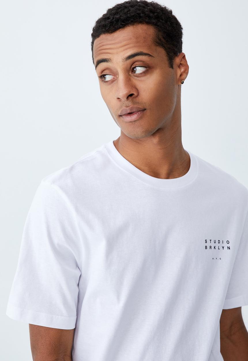 Cotton On - Tbar street t-shirt - white