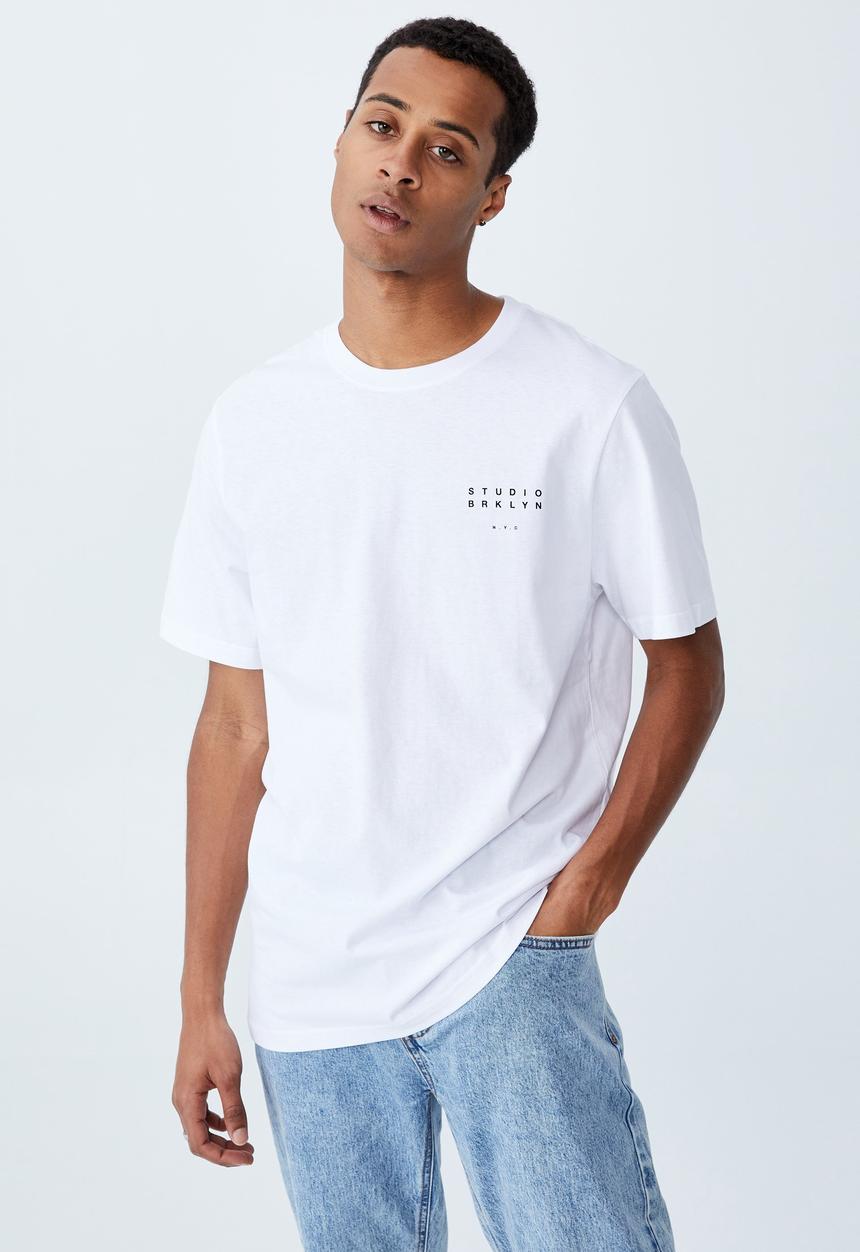 Cotton On - Tbar street t-shirt - white