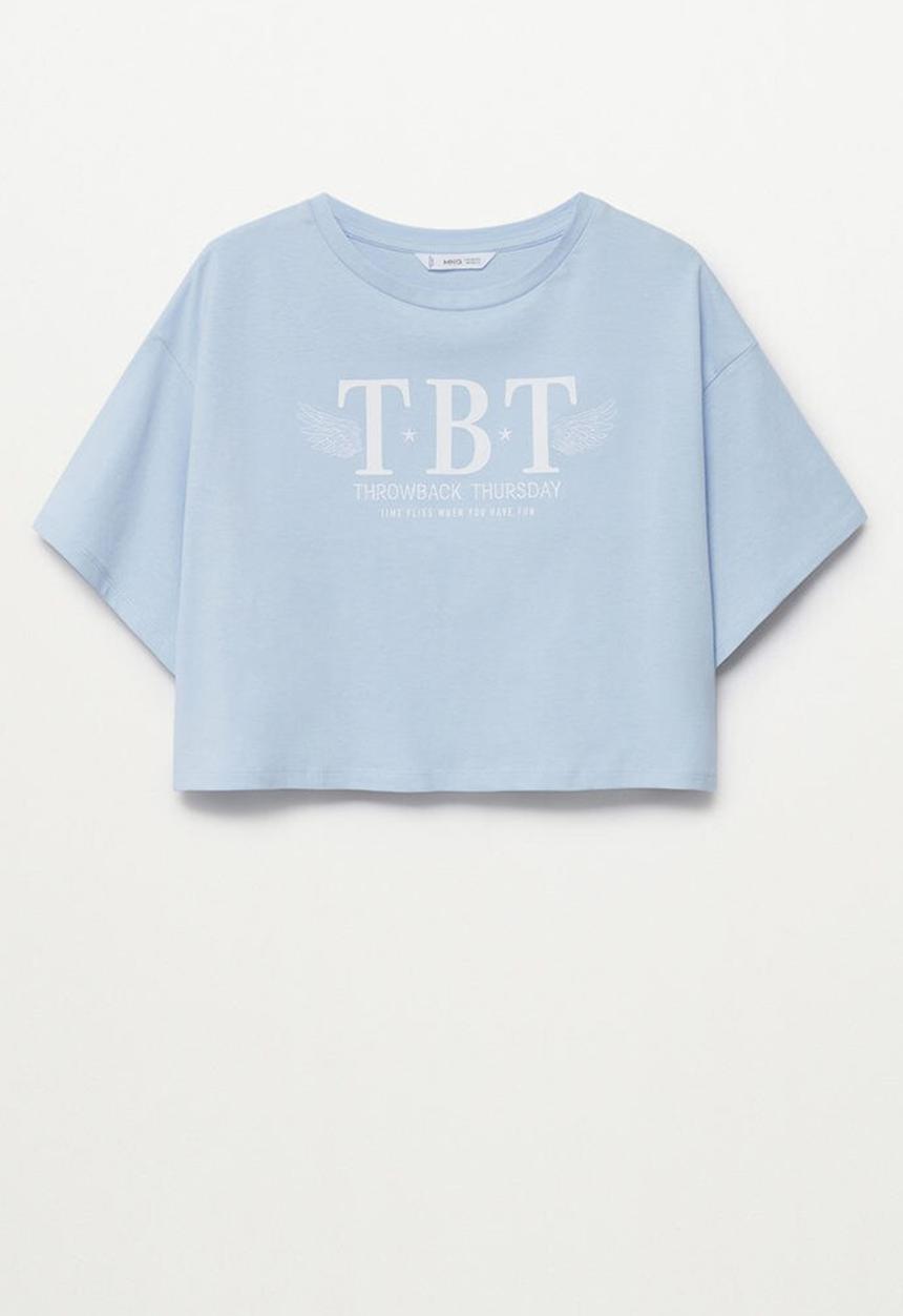 MANGO - Camiseta hero - blue