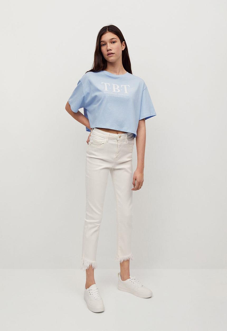 MANGO - Camiseta hero - blue