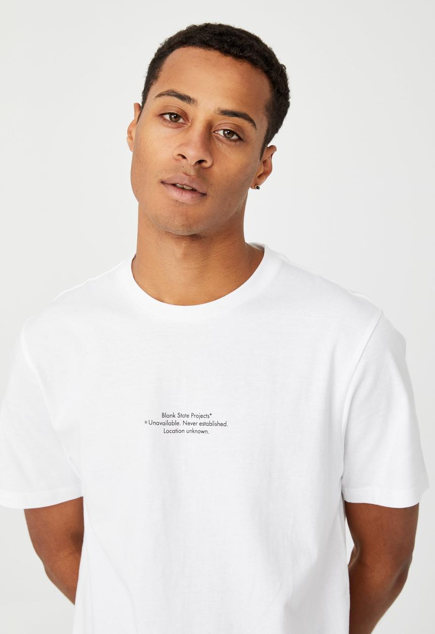 Cotton On - Tbar text t-shirt - white