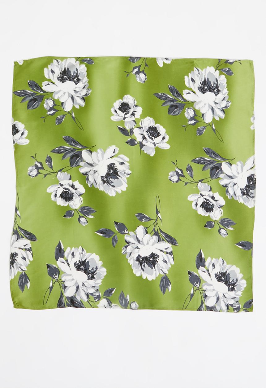 Superbalist - Flower print headscarf - green
