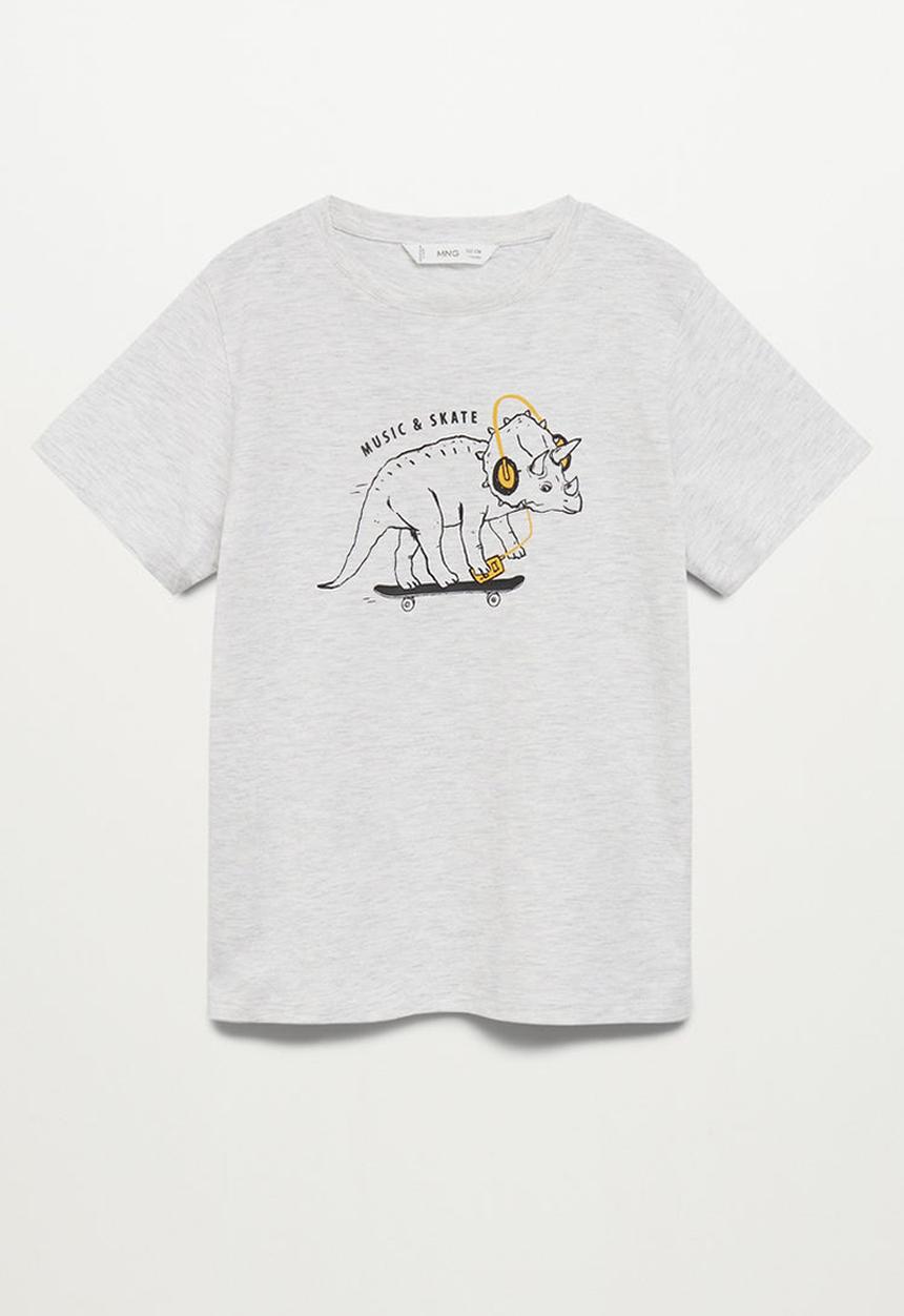 MANGO - T-shirt leon - light grey