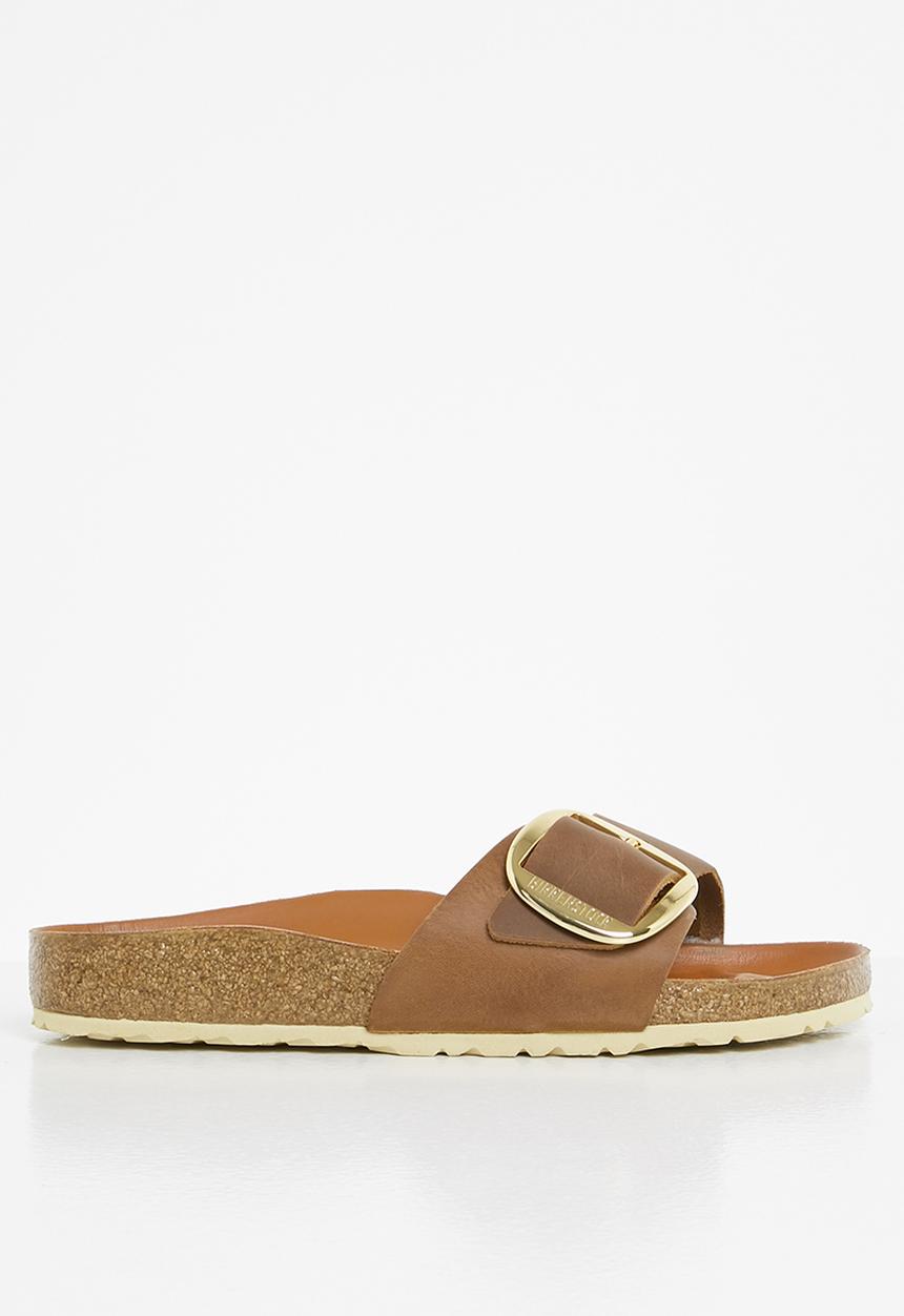 Birkenstock - Madrid big buckle oiled leather narrow - cognac