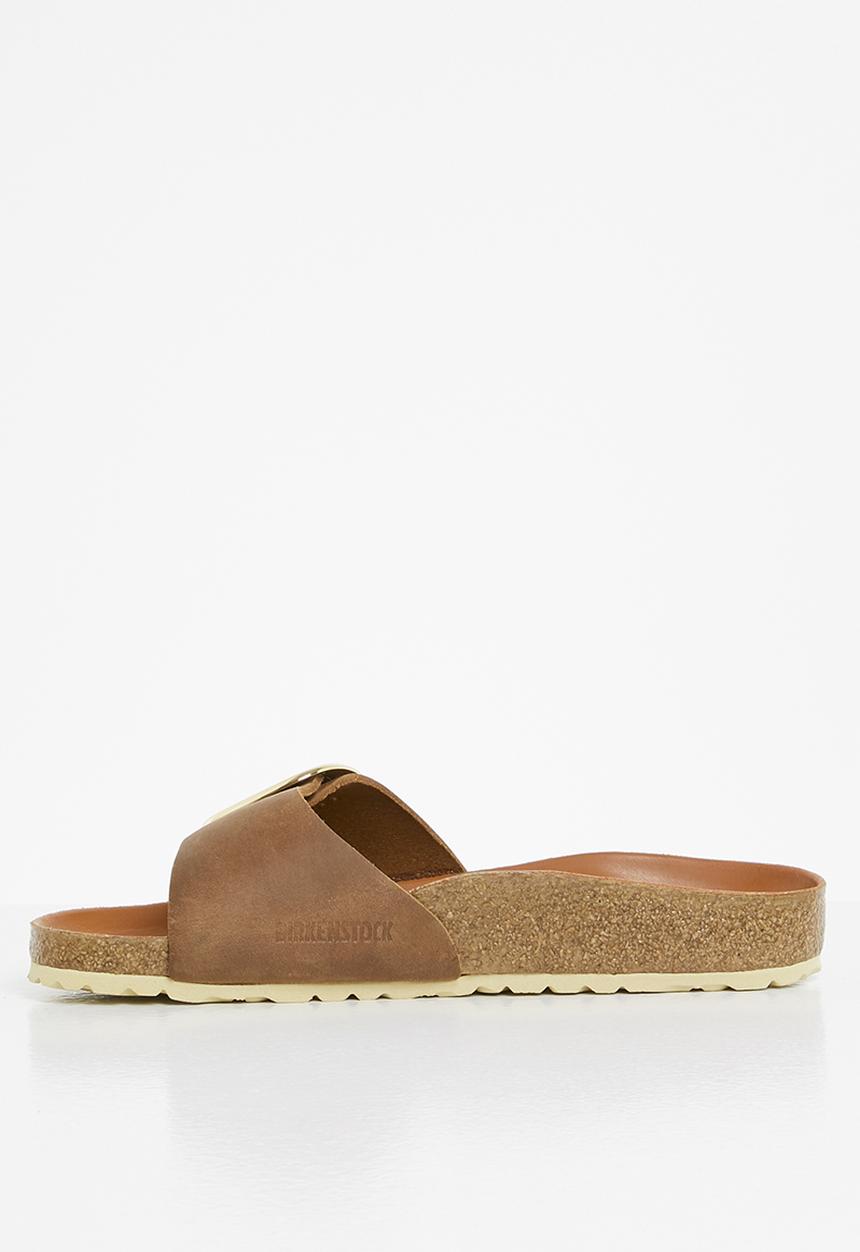 Birkenstock - Madrid big buckle oiled leather narrow - cognac