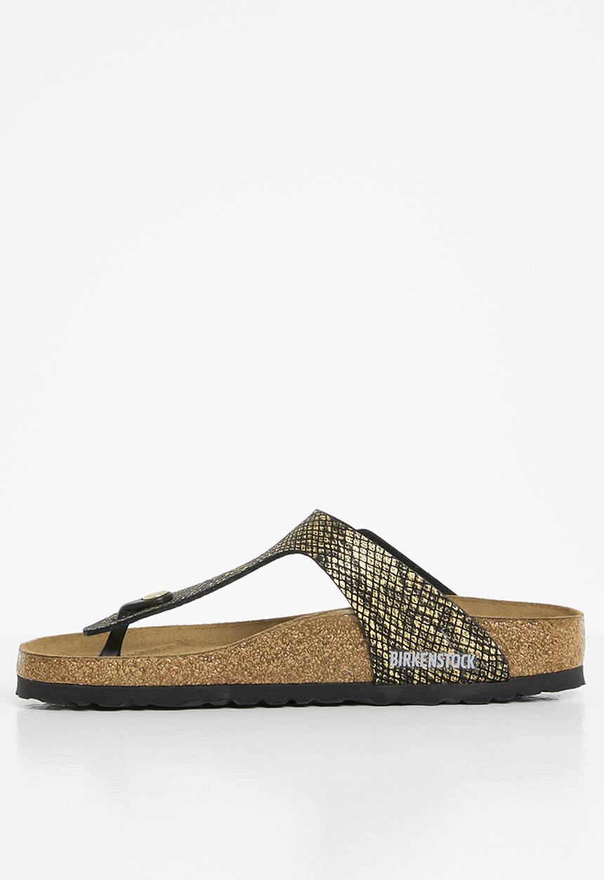 Birkenstock - Gizeh narrow - black & gold