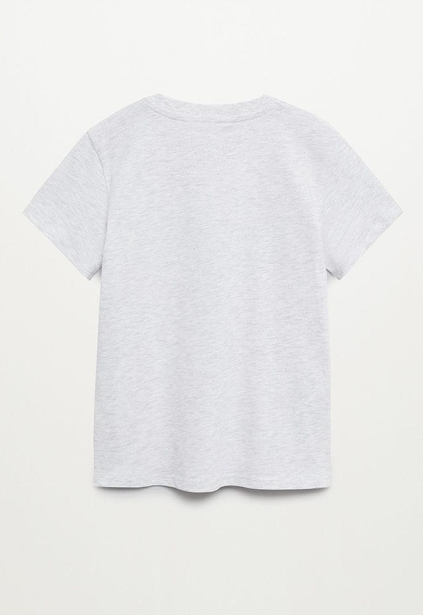 MANGO - T-shirt young - light grey