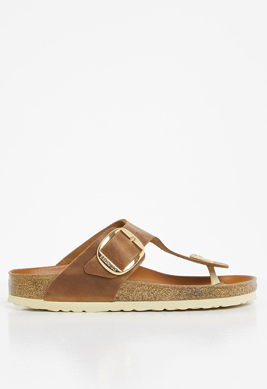 Birkenstock - Gizeh big buckle smooth leather narrow - cognac