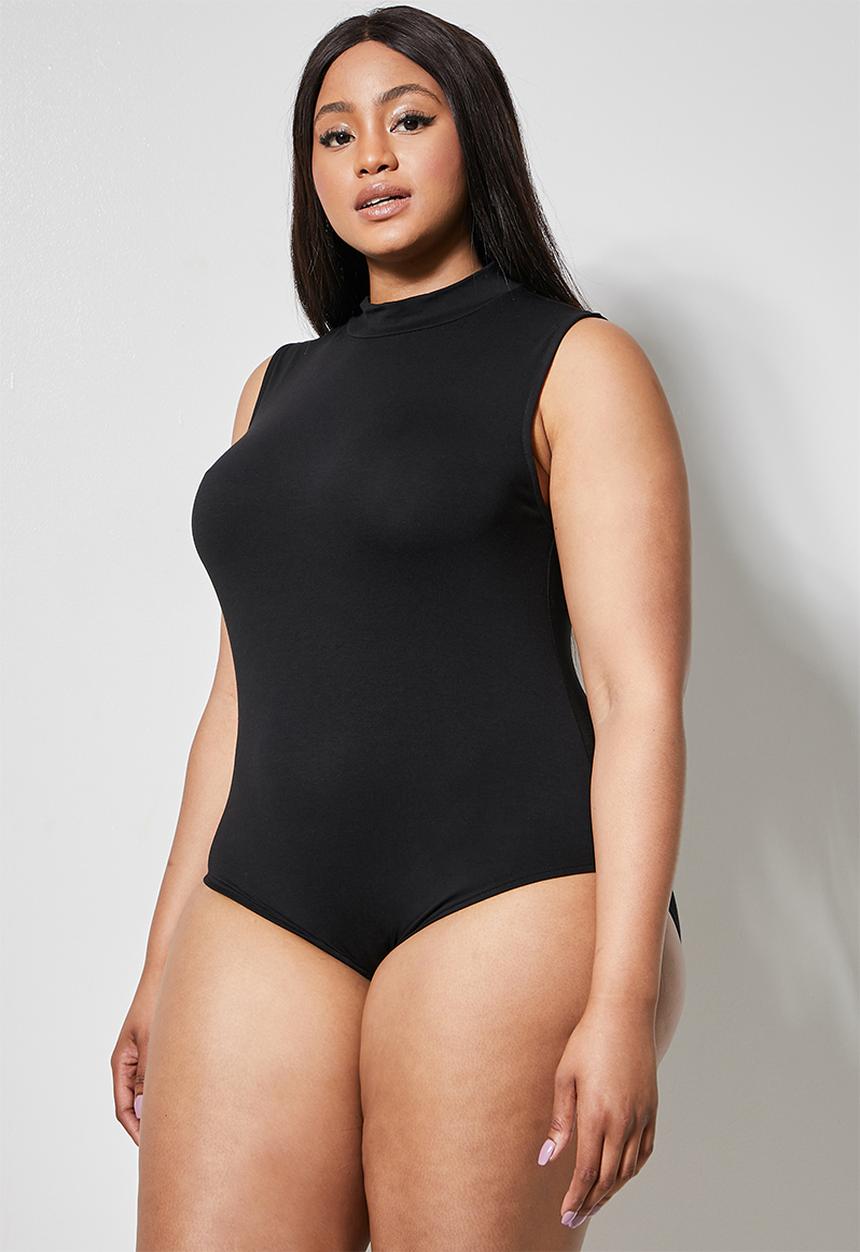 Superbalist - 2 pack poloneck bodysuit - black & white