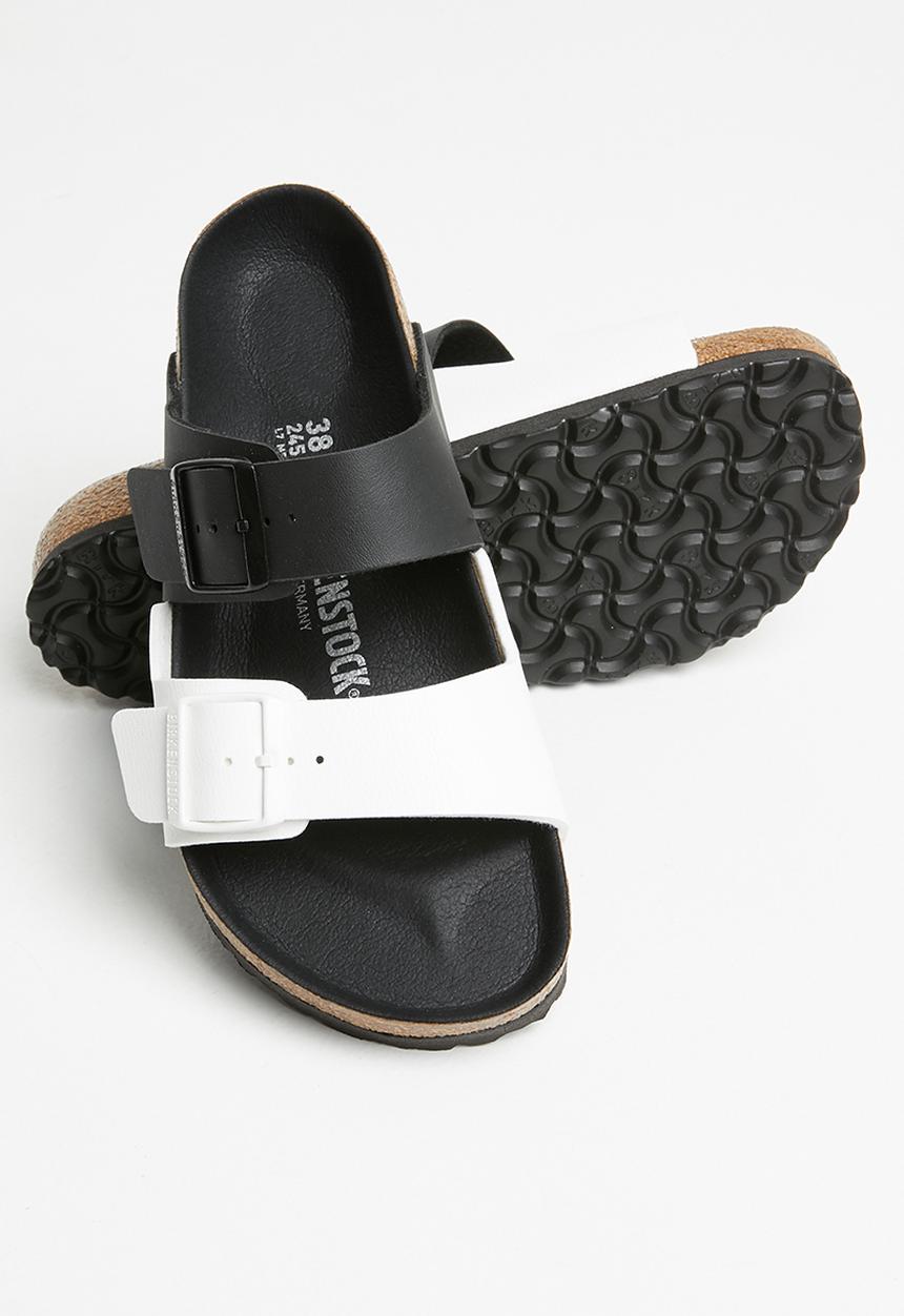 Birkenstock - Arizona split birko-flor regular   black & white