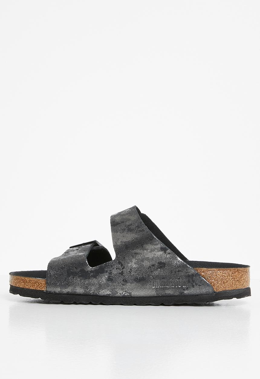 Birkenstock - Arizona suede leather regular - black 