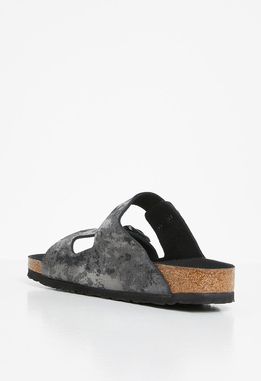 Birkenstock - Arizona suede leather regular - black 