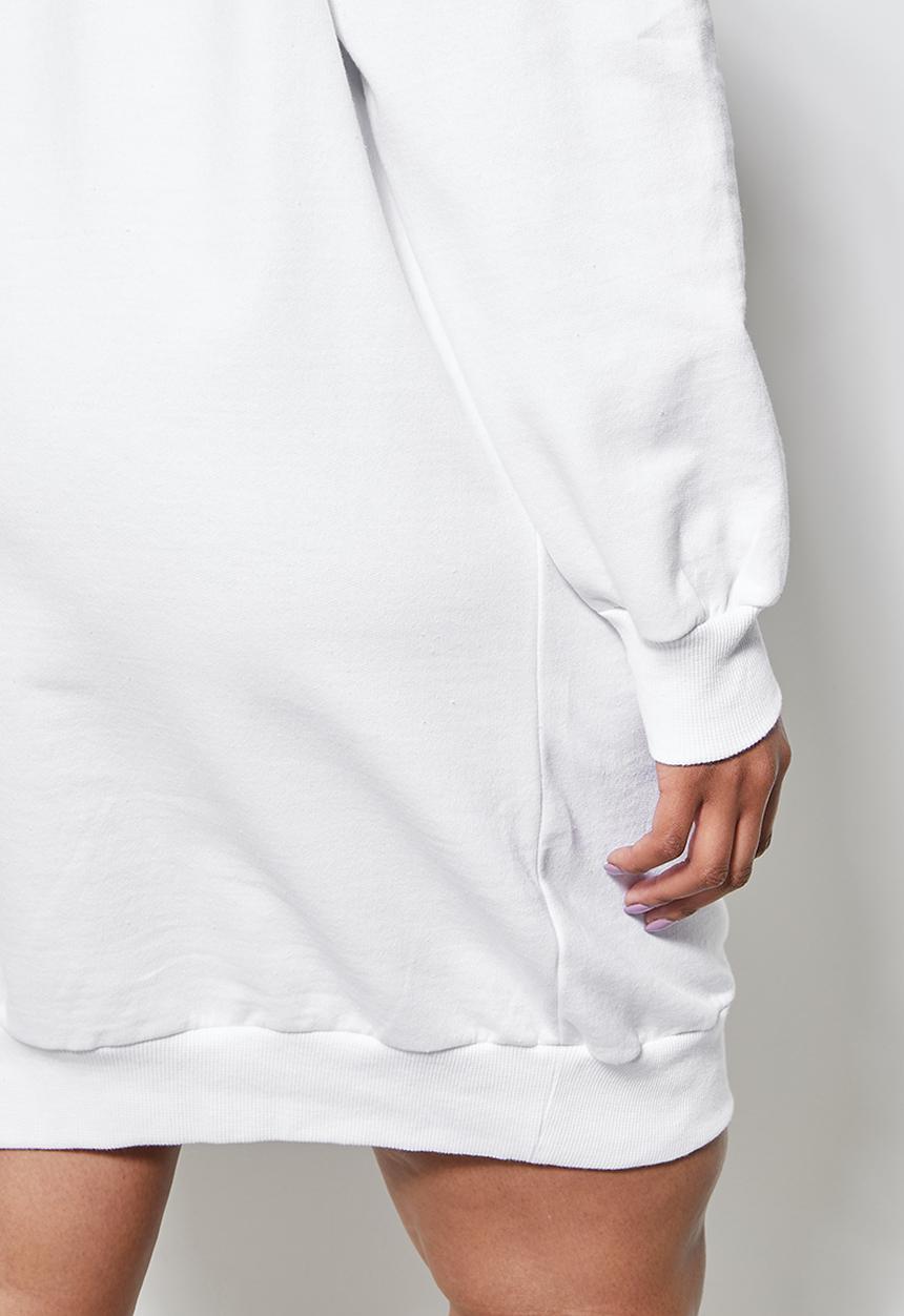 Superbalist - Oversized mini sweat dress - white