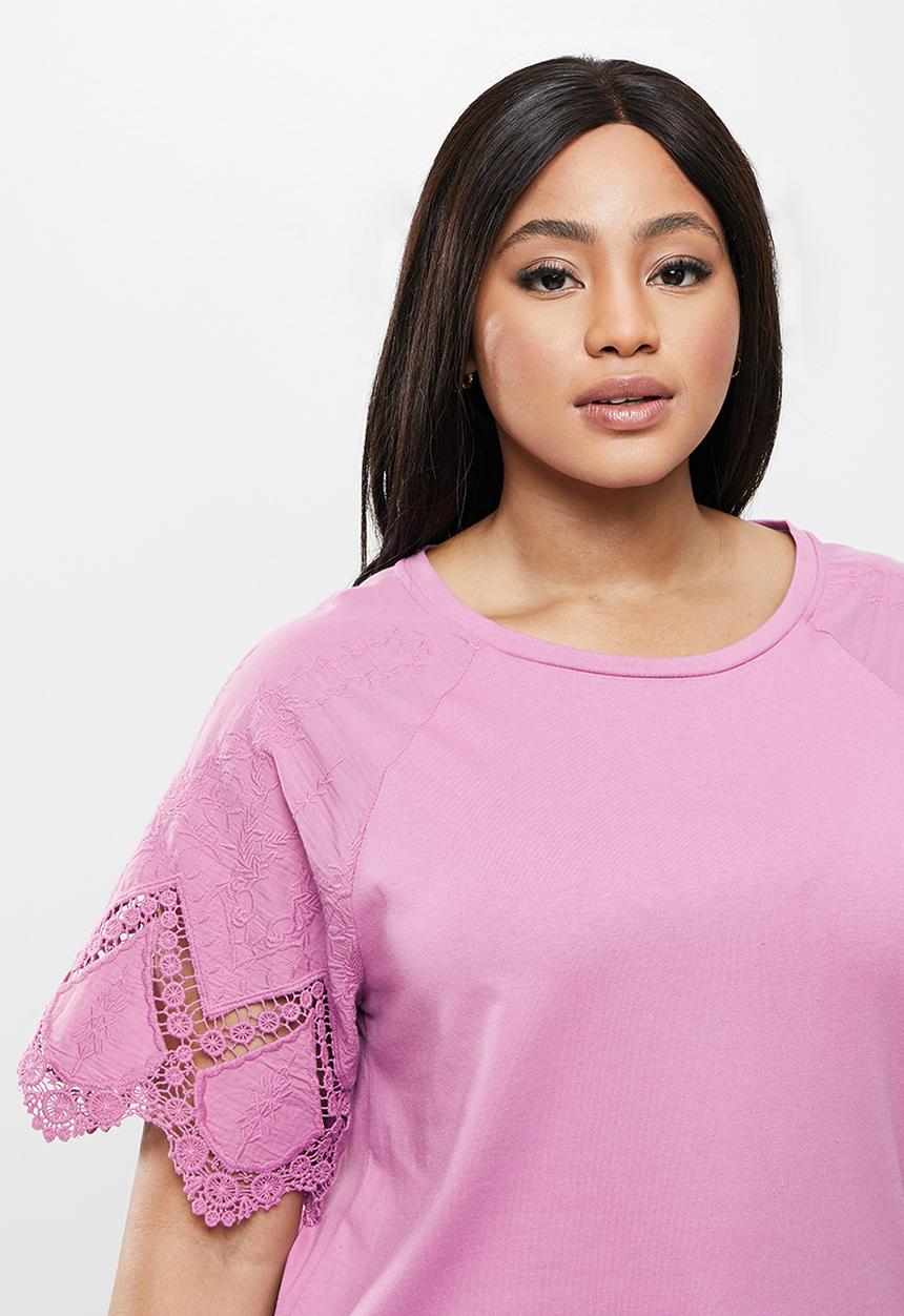 Violeta by Mango - Plus T-shirt simon - purple
