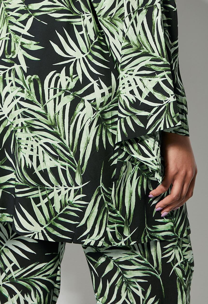 Superbalist - Midi shacket - black & green 