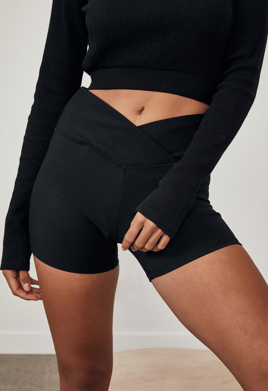 Factorie - Rib bike short - black