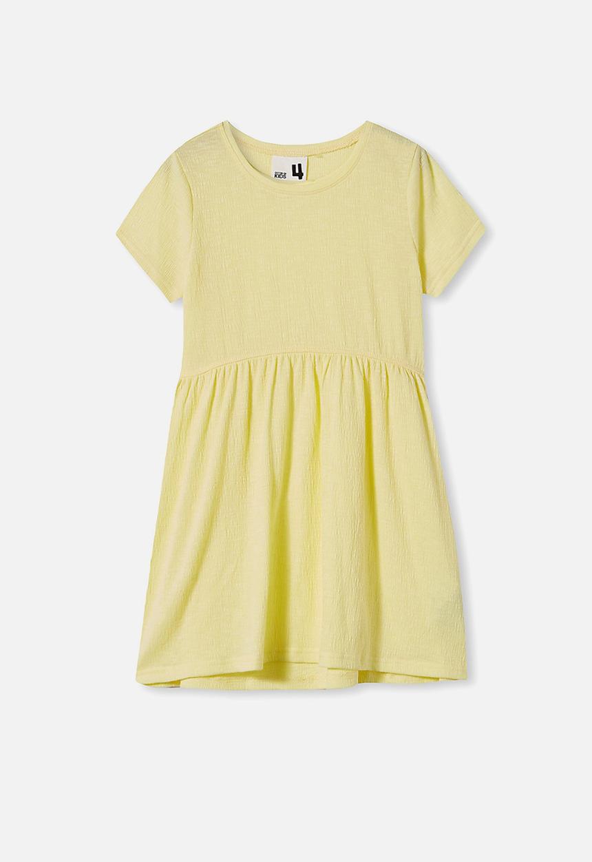 Cotton On - Freya short sleeve dress - yellow 