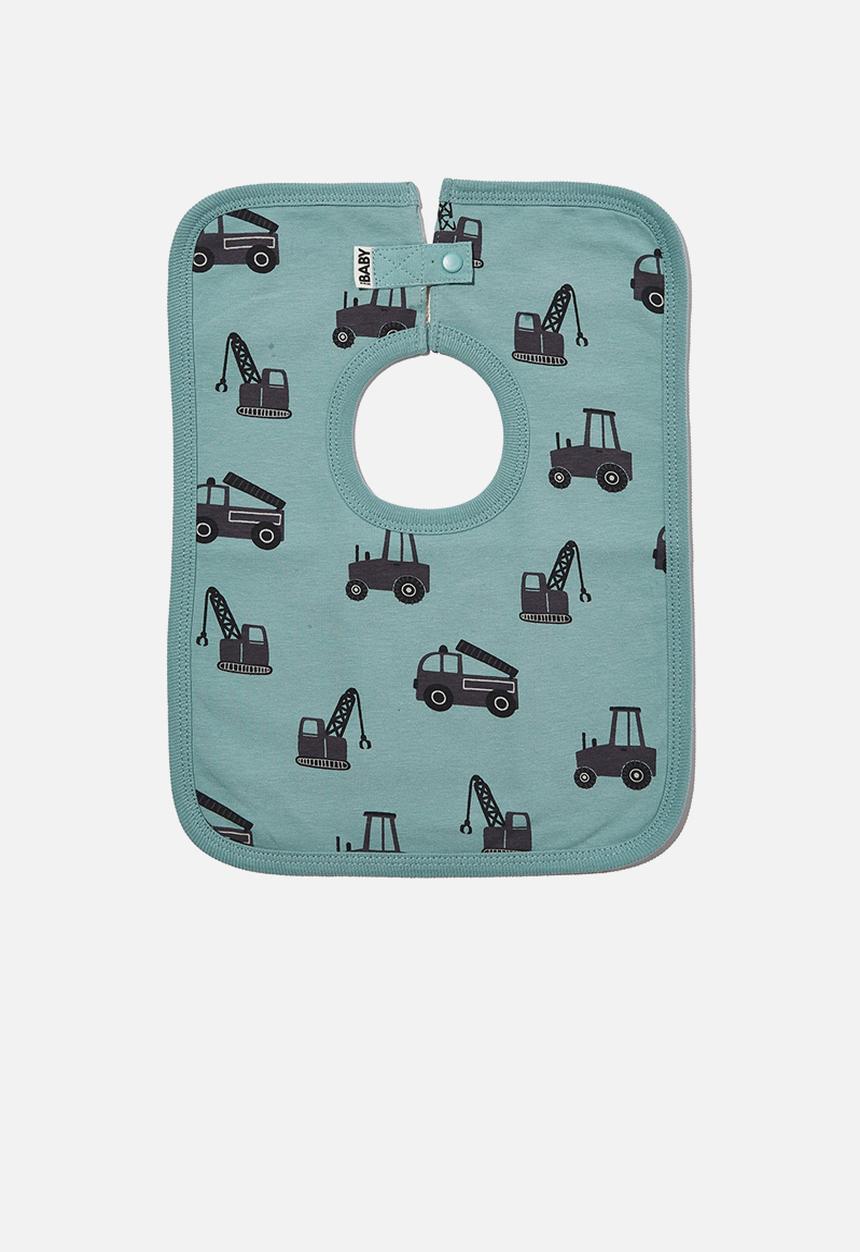 Cotton On - The square bib - rusty aqua