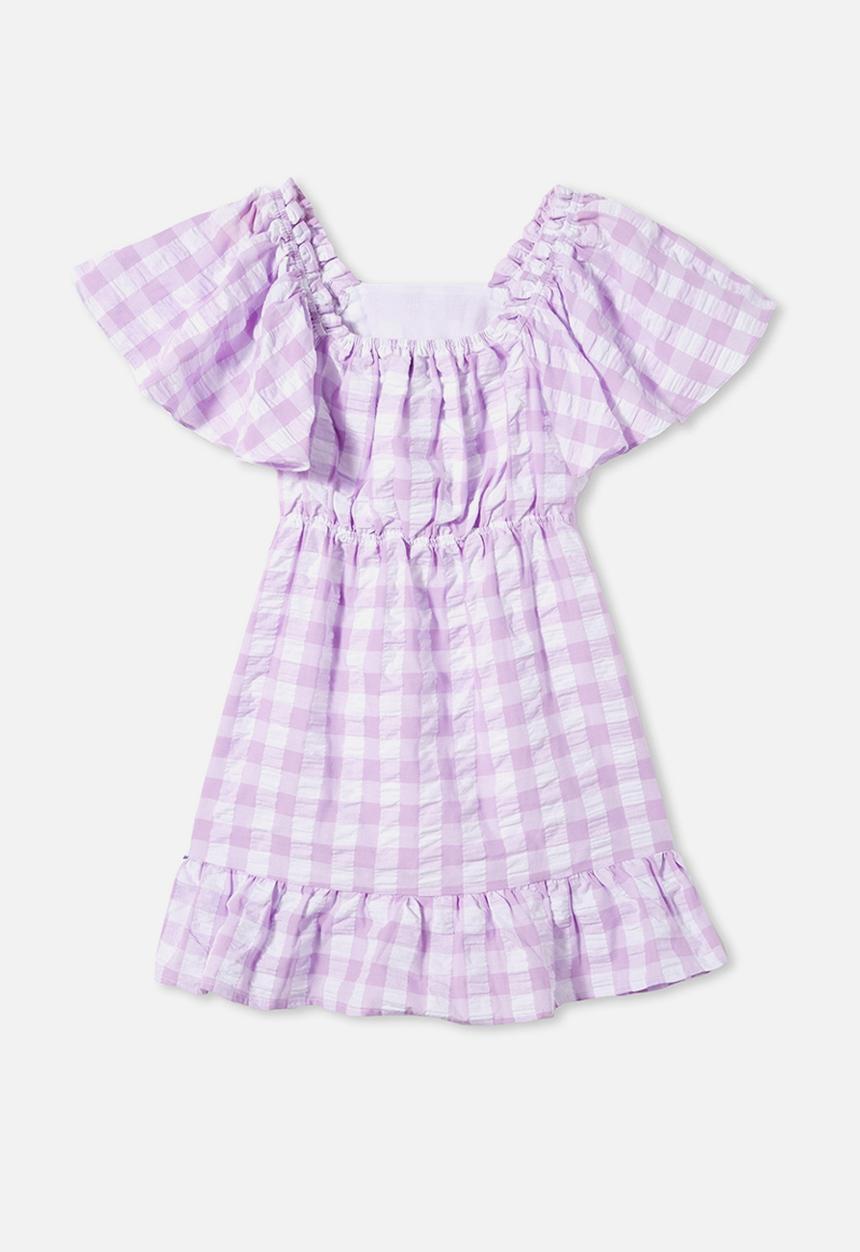 Free by Cotton On - Salma short sleeve dress - summer violet 