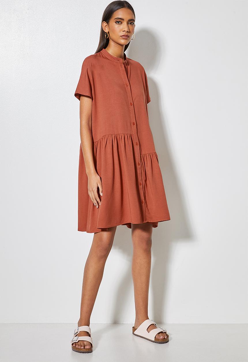 Superbalist - Step tier mandarin trapeze - terracotta