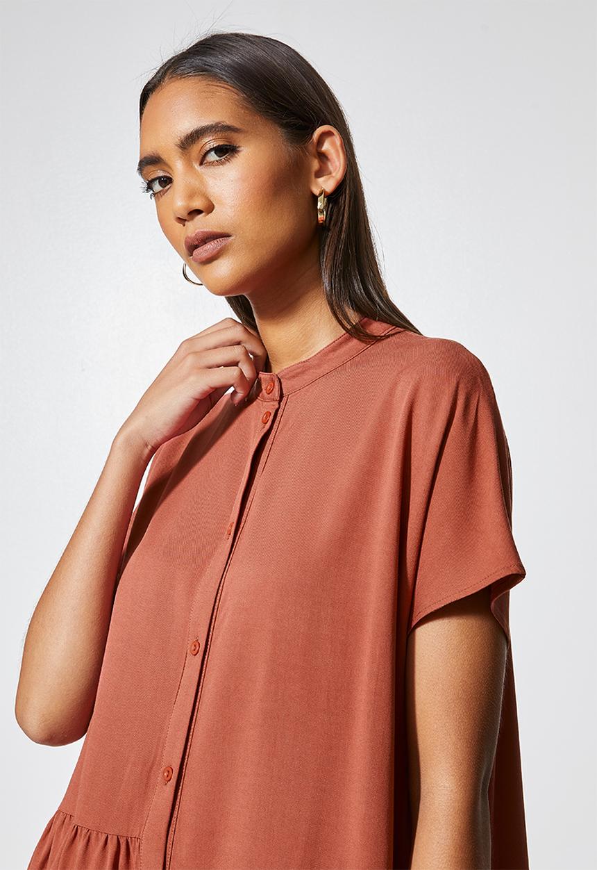Superbalist - Step tier mandarin trapeze - terracotta