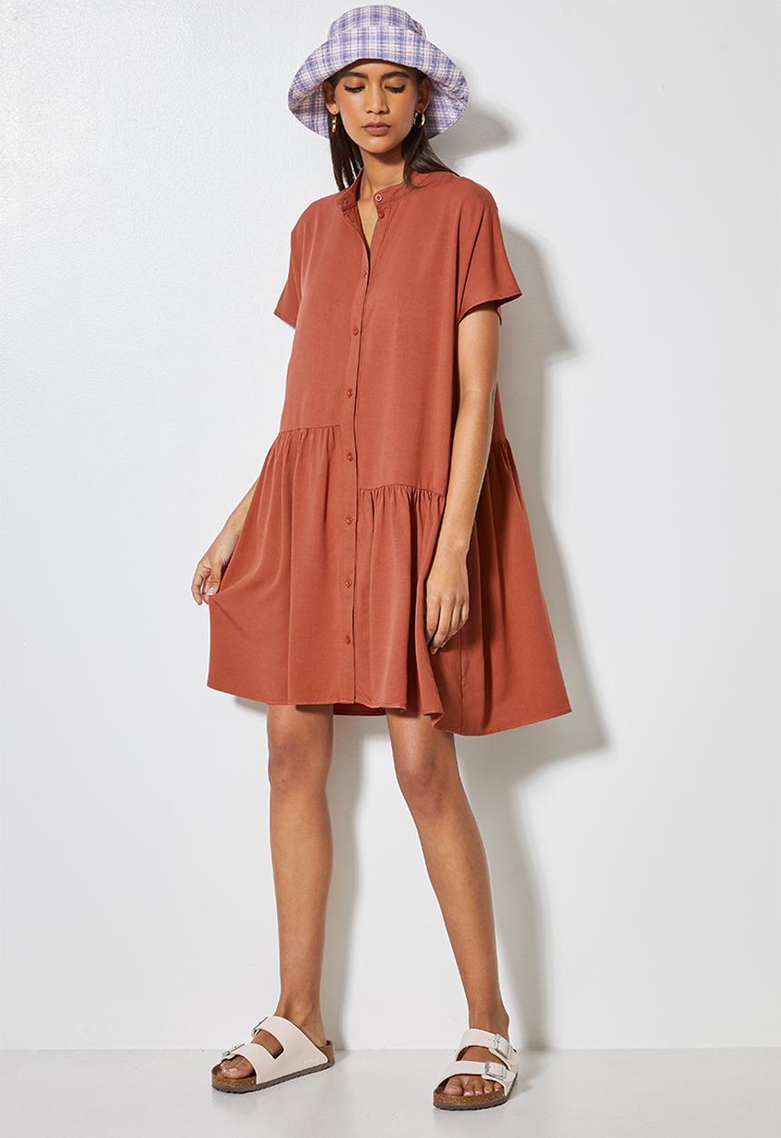 Superbalist - Step tier mandarin trapeze - terracotta