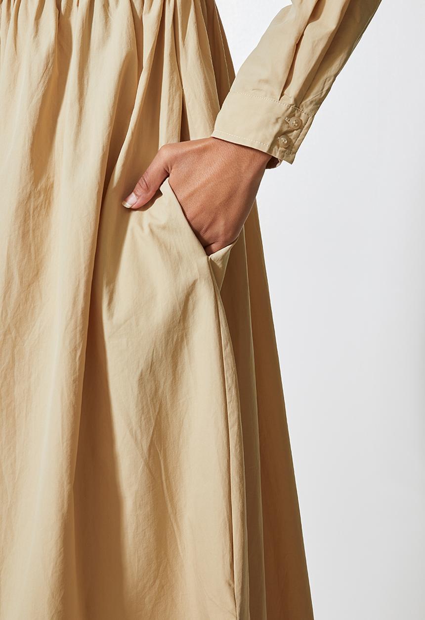 Superbalist - Empire cutline trapze shirt dress - light tan