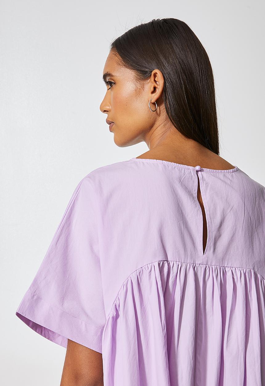 Superbalist - Volume pocket trapeze dress - lilac