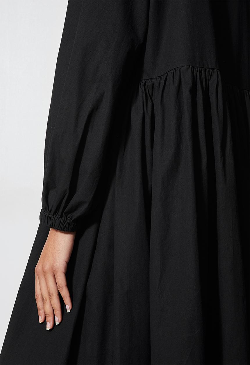 Superbalist - Collared babydoll dress - black