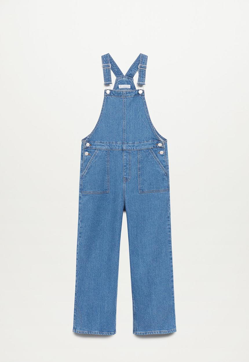 MANGO - Peto frayed - blue