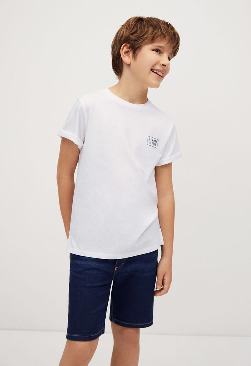 MANGO - T-shirt summer - off white
