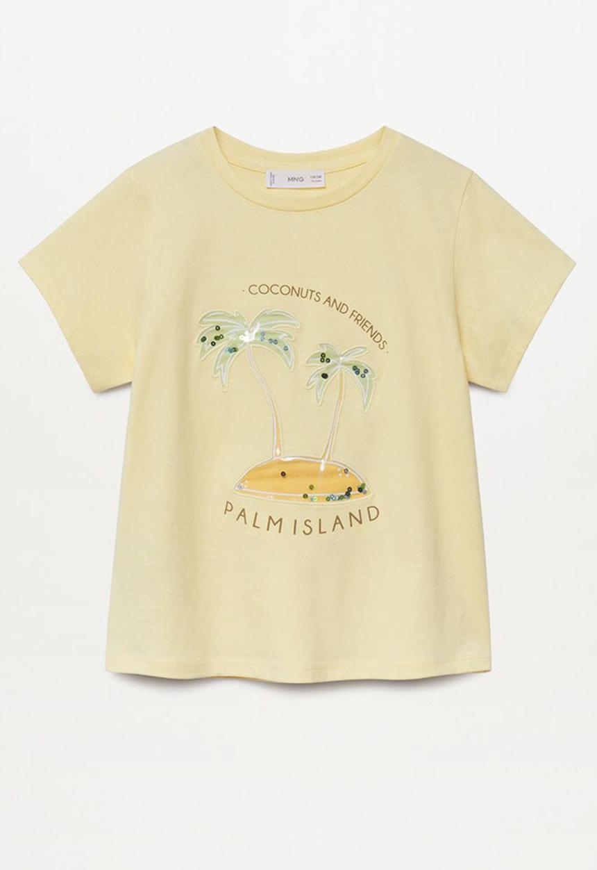 MANGO - Printed T-shirt pecera - yellow