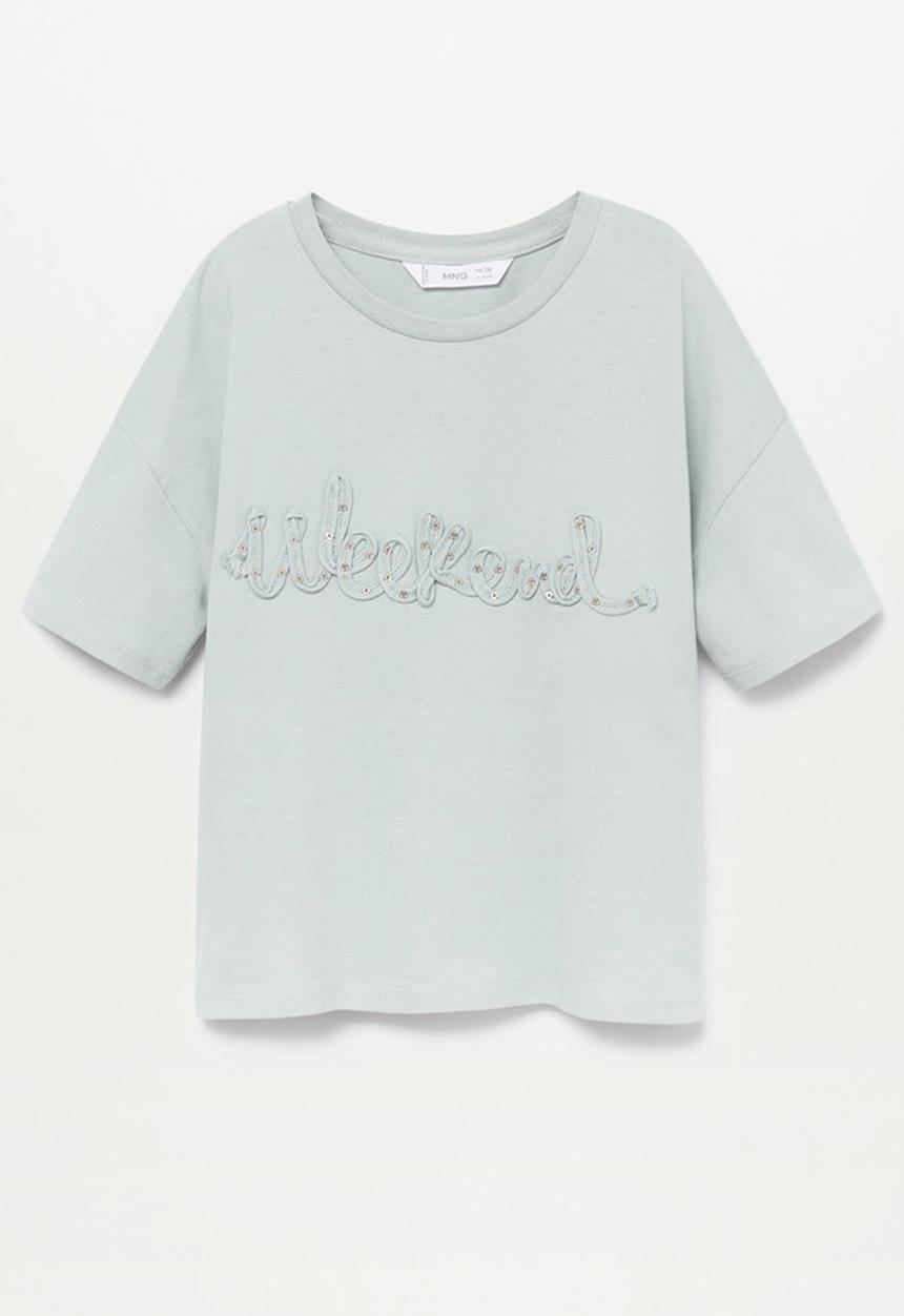 MANGO - Weekend short sleeve tee - green