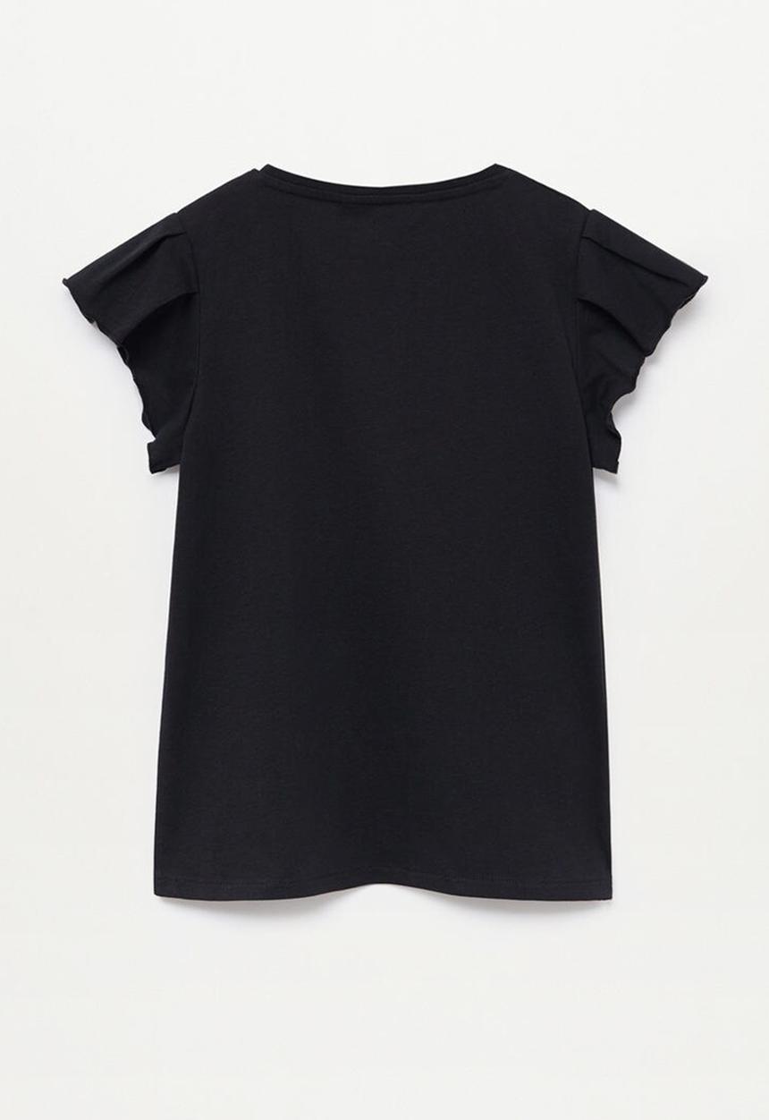 MANGO - Soft short sleeve tee - black