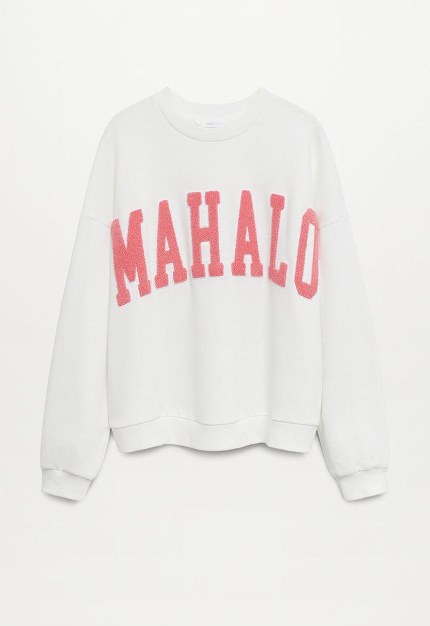MANGO - Sudadera hawai - white