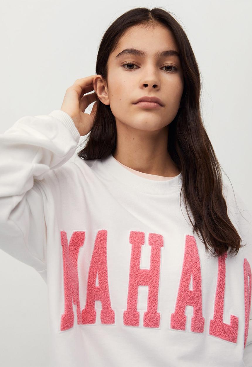 MANGO - Sudadera hawai - white