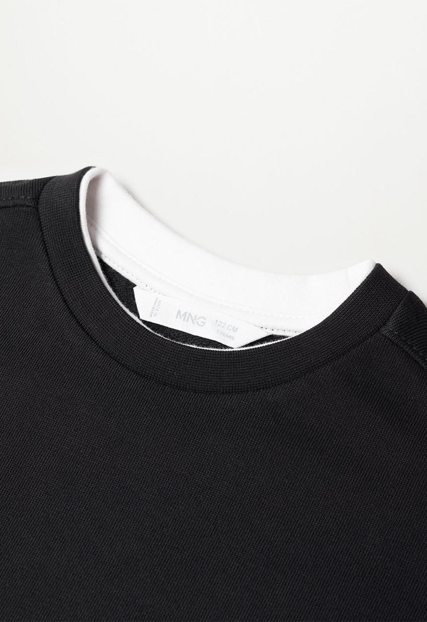 MANGO - Organic cotton sweatshirt - black