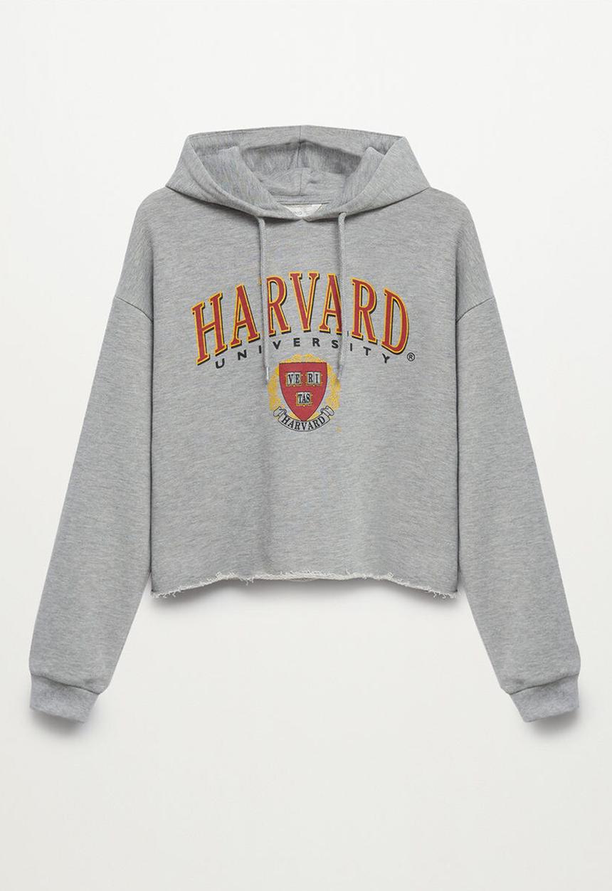 MANGO - Sudadera harvard - grey