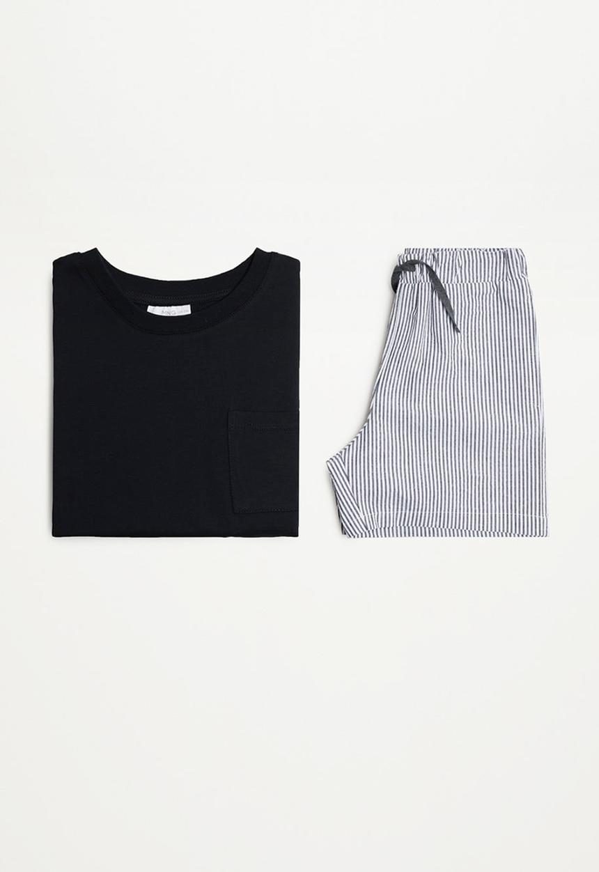 MANGO - Pyjama pack orson - black
