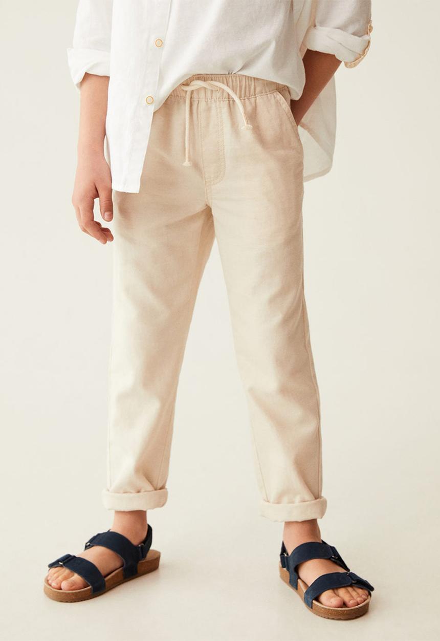 MANGO - Trousers nico - light beige