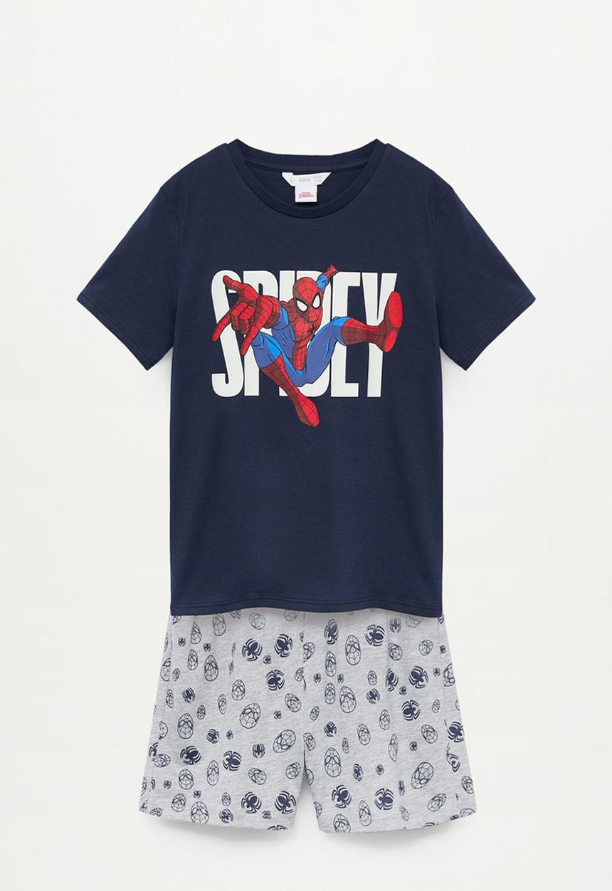 MANGO - Pyjama pack spiderman - navy & grey 