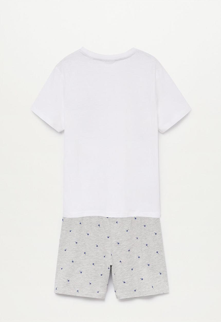 MANGO - Pijama pack rene - grey & white 